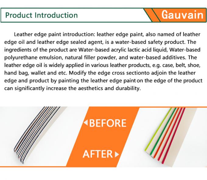 Manufacturers' Water-Based Acrylic Resin Coating for Cut Leather Edge Paint Polyurethane Liquid Leather Edge Covering & Paint 0