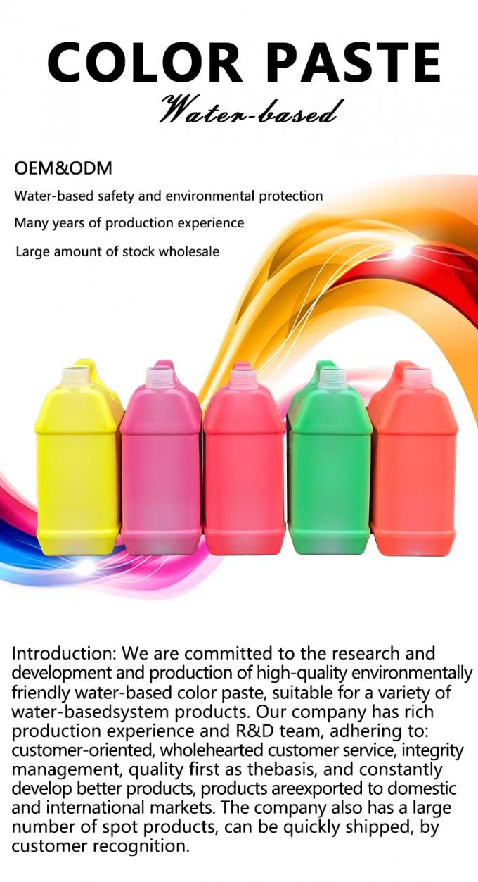 Wholesale  Water Based Dye Pigment Paste 8401 White Organic Liquid Color Pigments for Coating 0