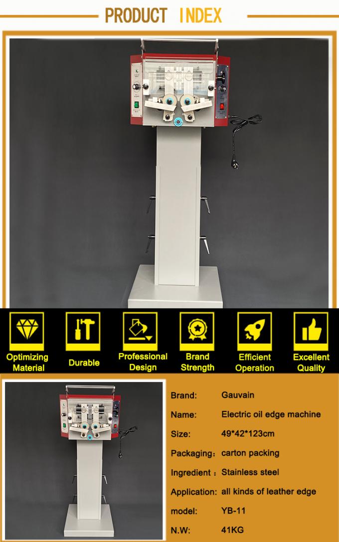 Double-side Electrical Leather Edge Dyeing Machine for Belt Bags 6