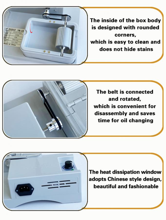 Electric Single Side Leather Edge Dyeing Machine Half-automatic Belts Edge Coloring  Painting Box 16