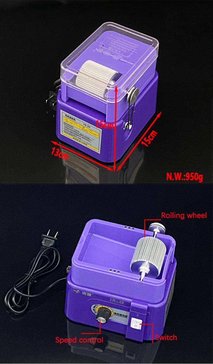 MIC Electric Leather Edge Painting Box Non-Stick Coating Easy Clean Easy Operation Edge Painting Machine 220V 8