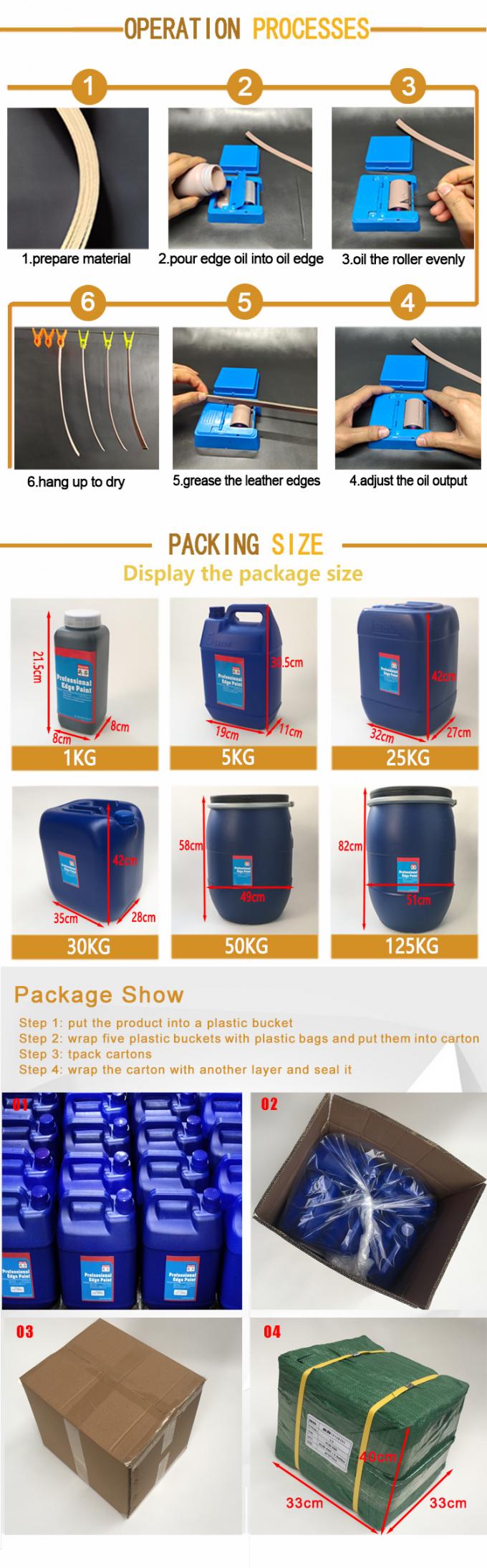 Premium Weather Resistance Better Adhesive Water Based Leather Edge Paint Leather Coating Ink for Bags/belts/ Wallet/shoes 8