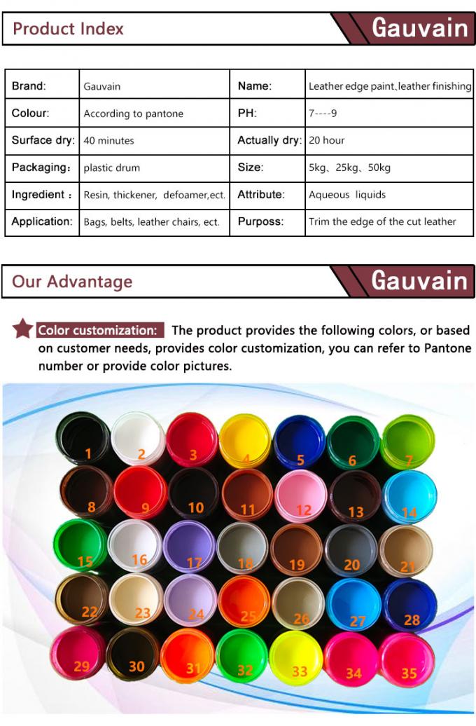 Professional Water-based Quick-drying Leather Belts Acrylic Typesetting Coloring Brush Coating & Paint 2