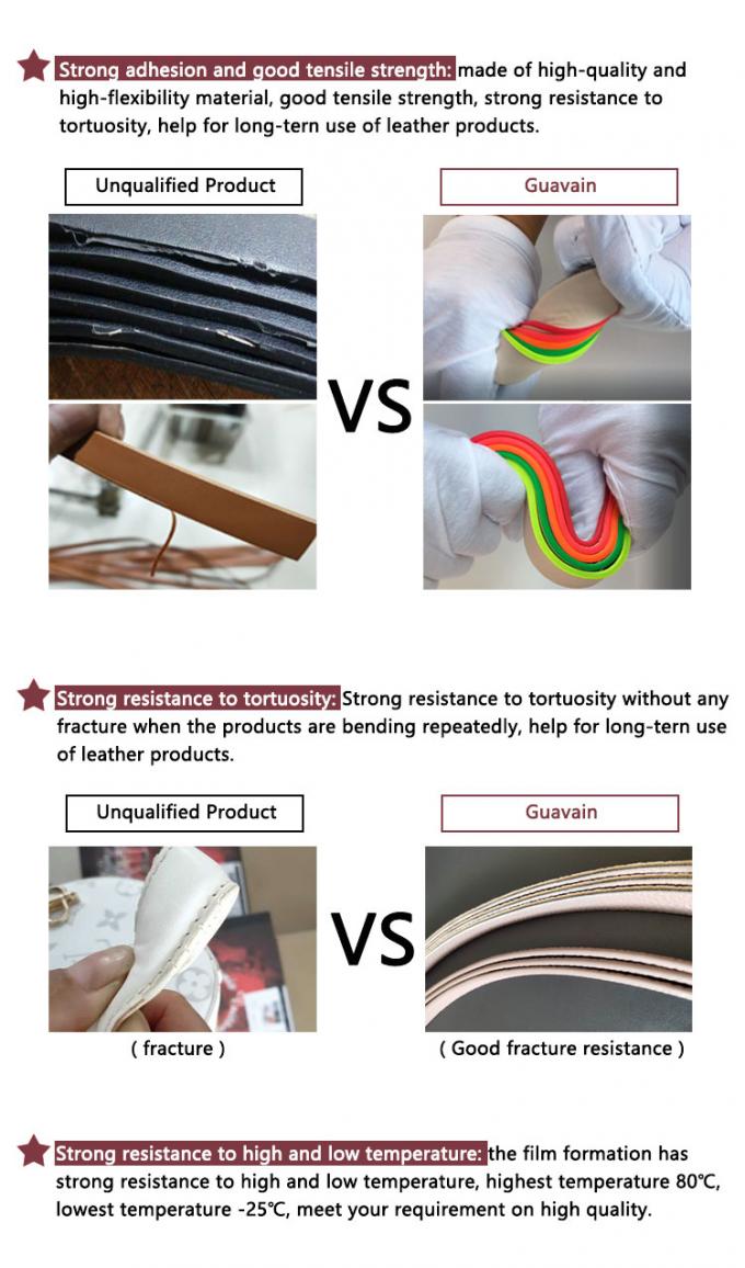 Factory Sale Shine Leather Paint with Color, Acrylic Glitter Edge Colorant for Leather Bags Belts Menus 6
