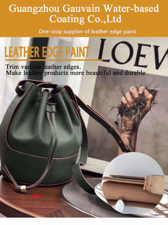Professional Water Based Natural  Leather PU Belts Handbags Remarkable Adhesion Edge Colorant 0