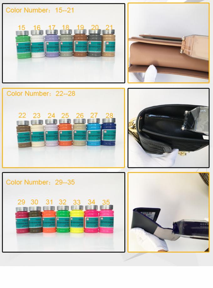 Professional Water Based Natural  Leather PU Belts Handbags Remarkable Adhesion Edge Colorant 10